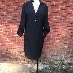 New York & company black shirt dress